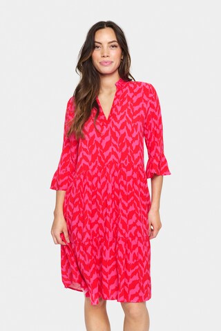 SAINT TROPEZ Kleid 'Eda' in Rot: Vorderseite