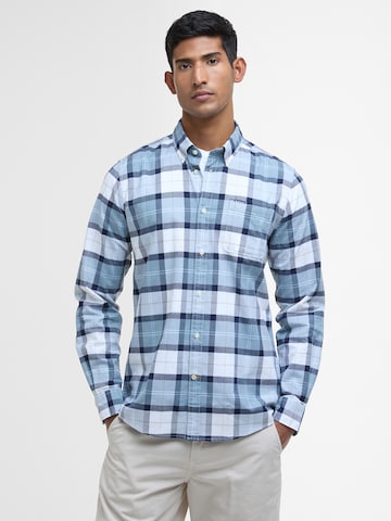 Barbour Regular fit Button Up Shirt 'Lewis' in Green: front