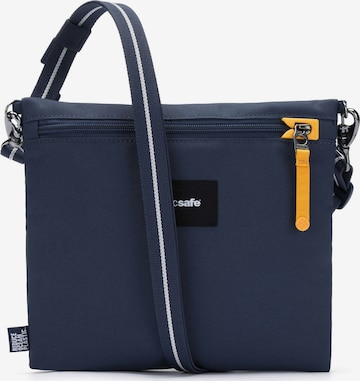 Borsa a tracolla di Pacsafe in blu: frontale