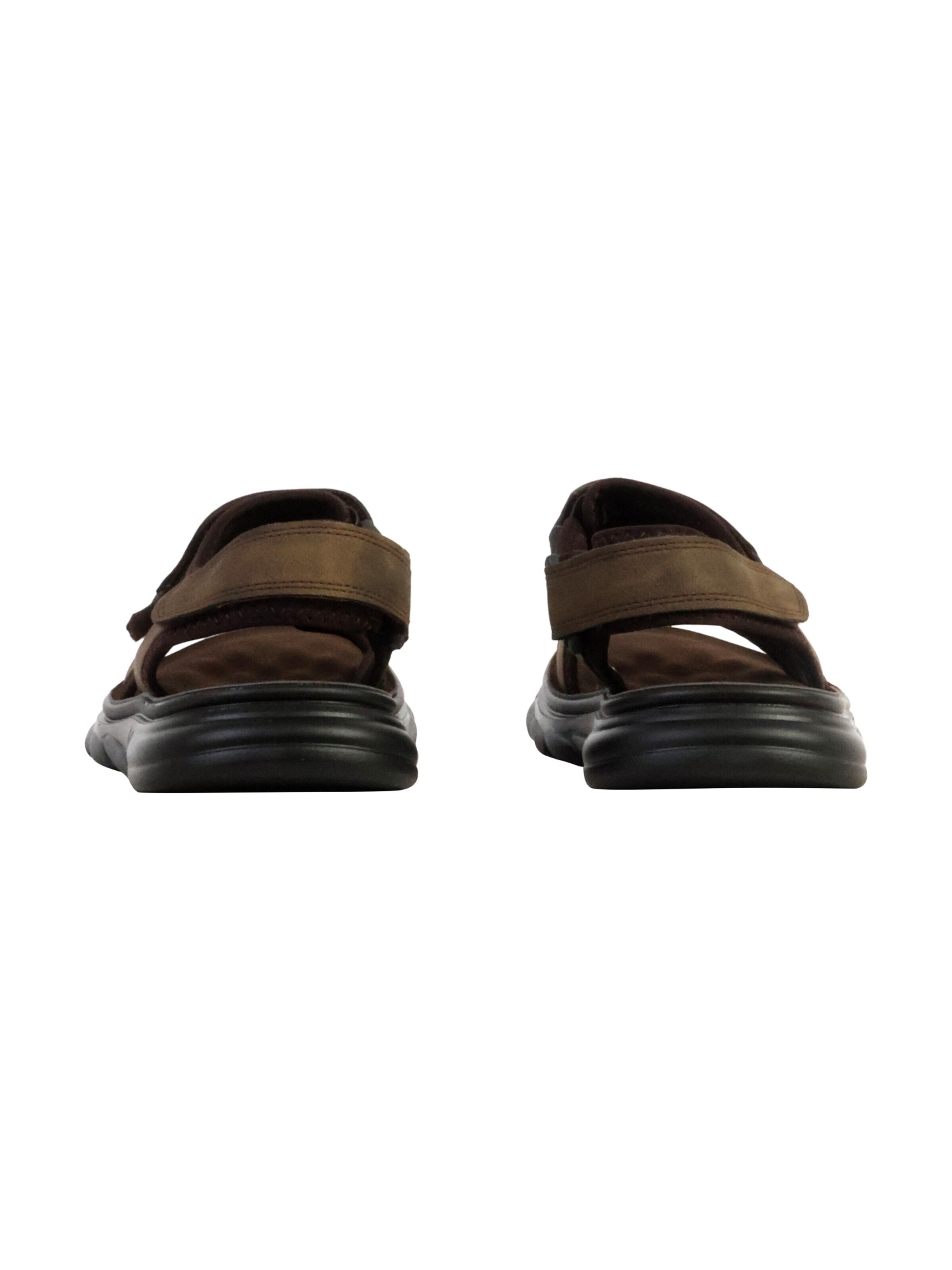 Sandales 'Flache Sandalen mit Klettverschluss' Elong en vert