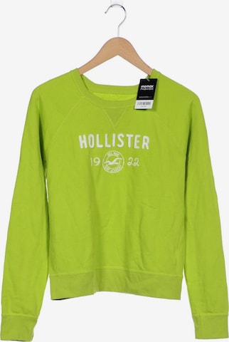 HOLLISTER Sweatshirt & Zip-Up Hoodie in L in Green: front