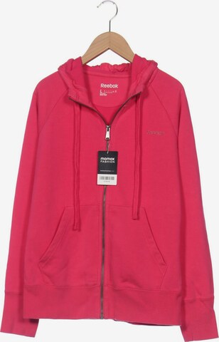 Reebok Sweatshirt & Zip-Up Hoodie in L in Pink: front