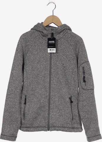 JACK WOLFSKIN Sweatshirt & Zip-Up Hoodie in S in Grey: front