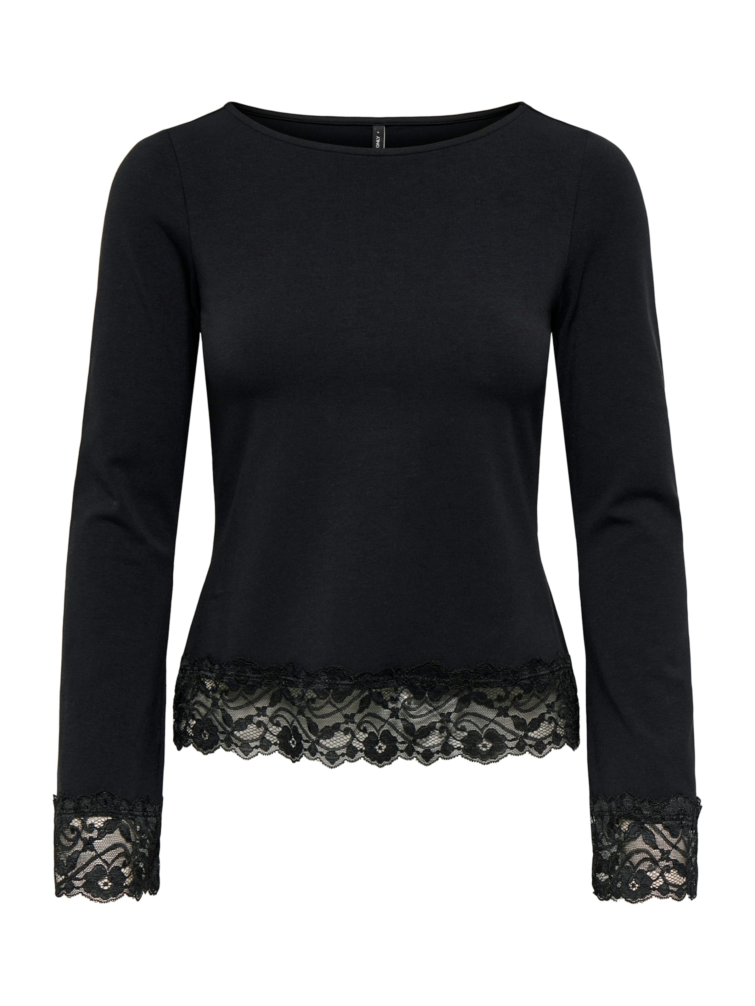 ONLY Μπλουζάκι 'ONLLIVE LOVE' σε μαύρο: μπροστά
