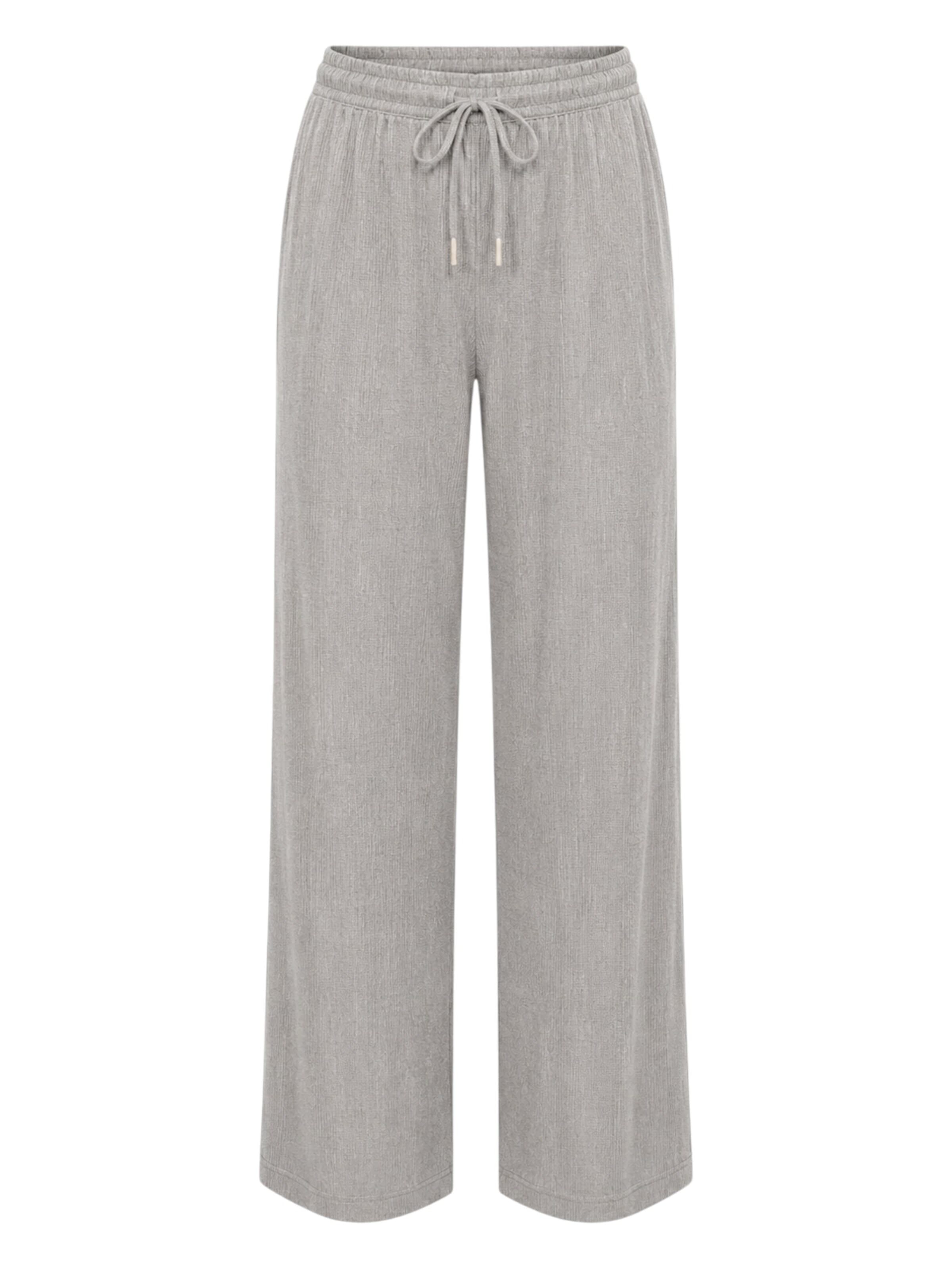 Pantaloni 'FLORYN – Palazzohose Crinkle' in 34 fashionshowcase di colore grigio chiaro, Visualizzazione prodotti