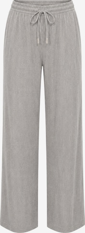 Pantaloni 'FLORYN – Palazzohose Crinkle' di fashionshowcase in grigio: frontale