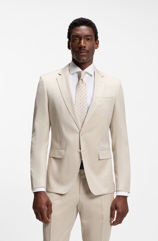 BOSS Slim Fit Sakko 'H-Huge-B1' in Beige: Vorderseite