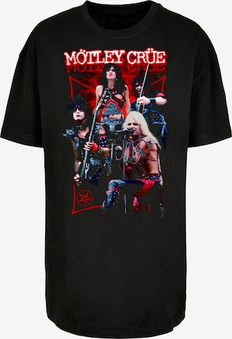 Merchcode Shirt 'Motley Crue - Live Montage' in Zwart: voorkant