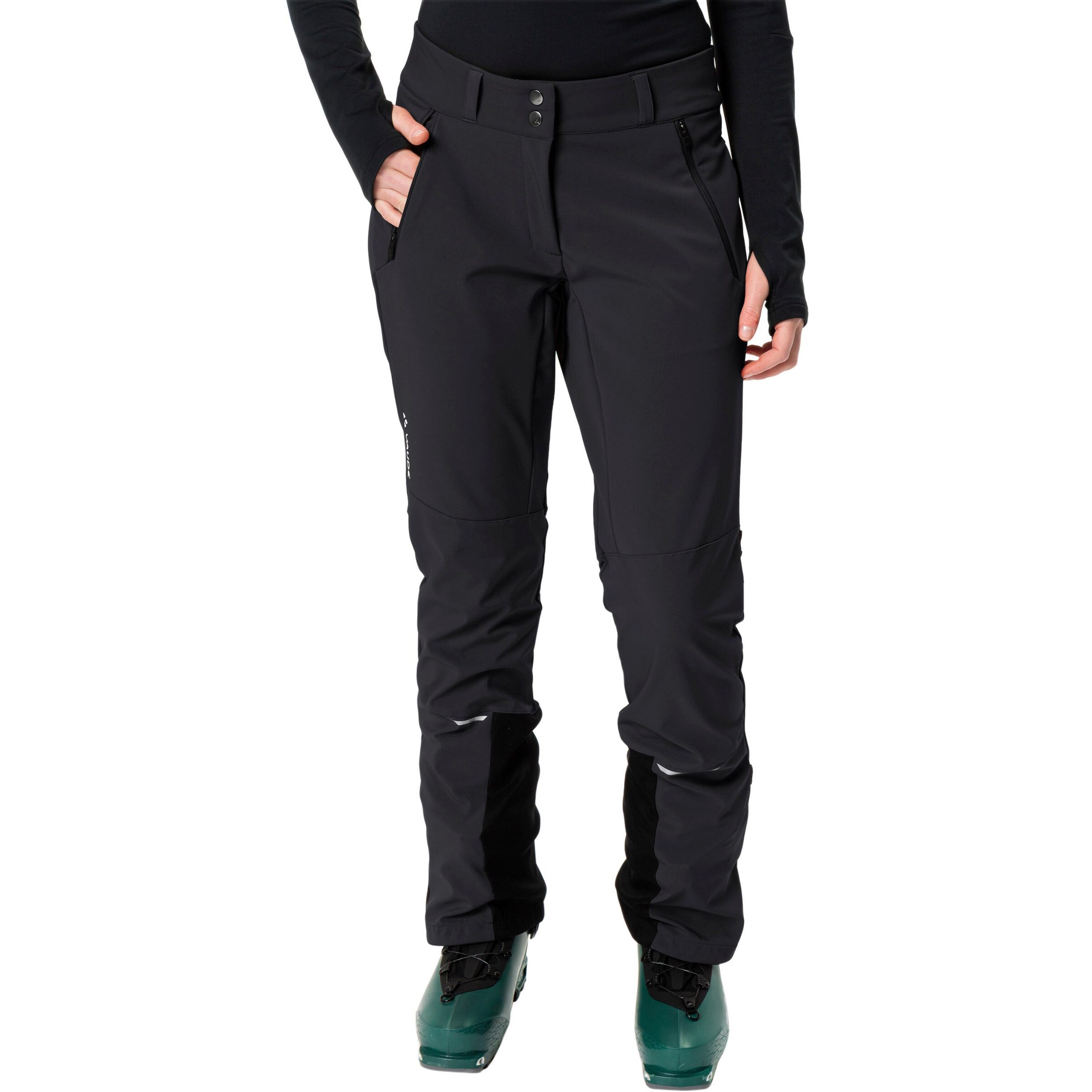 VAUDE Regular Outdoorhose 'Larice IV' in Schwarz: Vorderseite