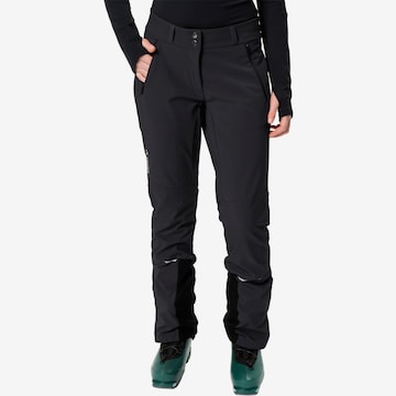 VAUDE Regular Outdoor Pants 'Larice IV' in Black: front