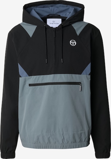 Sergio Tacchini Sportjacke 'Apice' in L in rauchblau / saphir / schwarz / weiß, Produktansicht