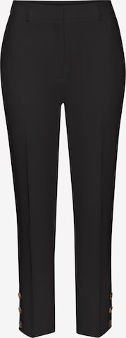 Pantalon à plis LASCANA en noir : devant