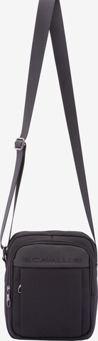 Borsa a tracolla 'Borsa a Tracolla B Cavalli Poliestere Zip Tasche Multiple 25x20x10 cm' di B. Cavalli in nero: frontale