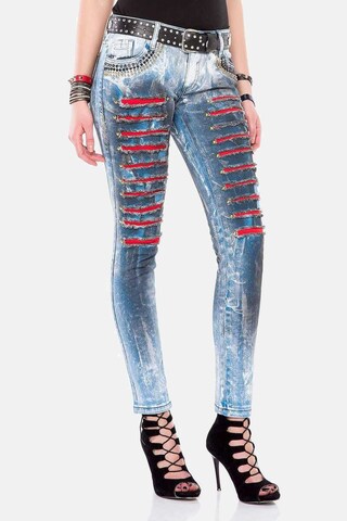 CIPO & BAXX Skinny Jeans in Skinny Fit WD375 in Blau