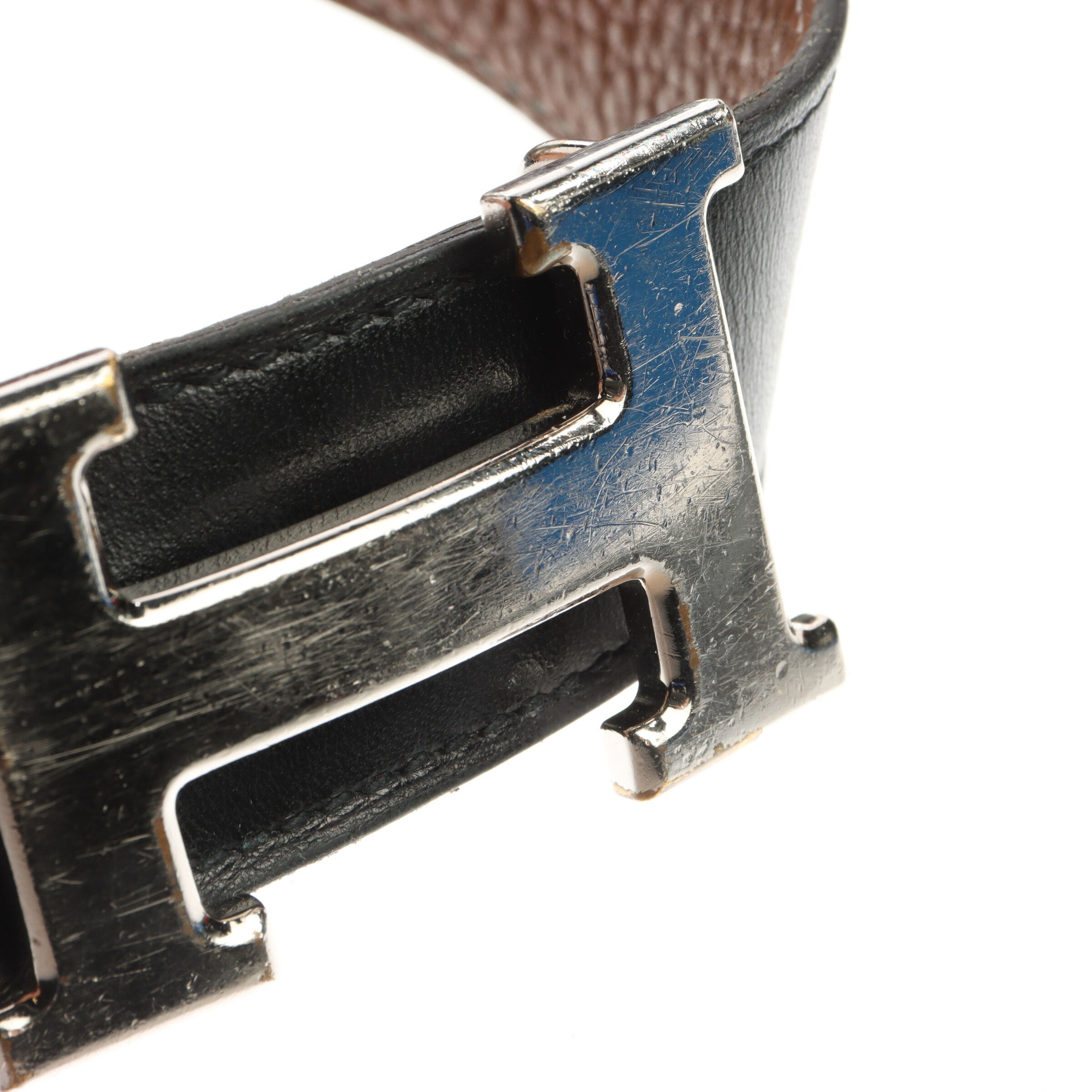 HERMÈS Gürtel M in Braun