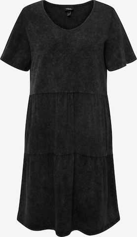 Robe Ulla Popken en noir : devant