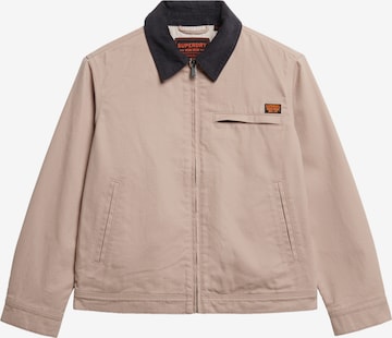 Superdry Tussenjas 'Ranch' in Bruin: voorkant
