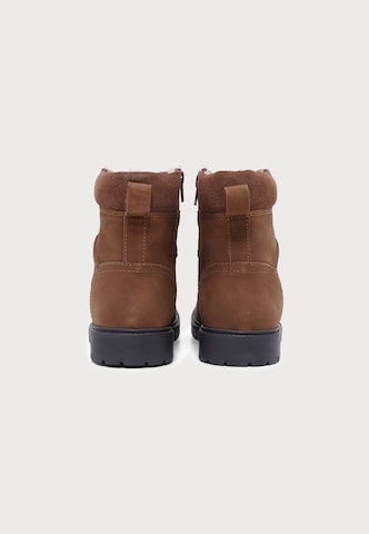 s.Oliver - Botas con cordones en marrón: atrás