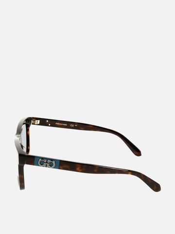 FERRAGAMO - Gafas de sol 'Ferragamo SF2113S Transparent sage 55/19/145 MAN Sunglasses' en marrón