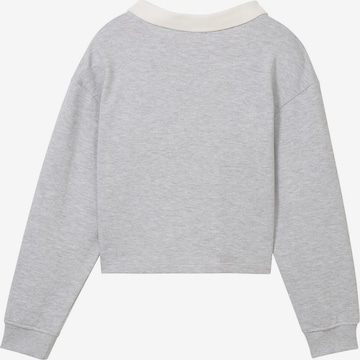 TOM TAILOR Sweatshirt in Grey