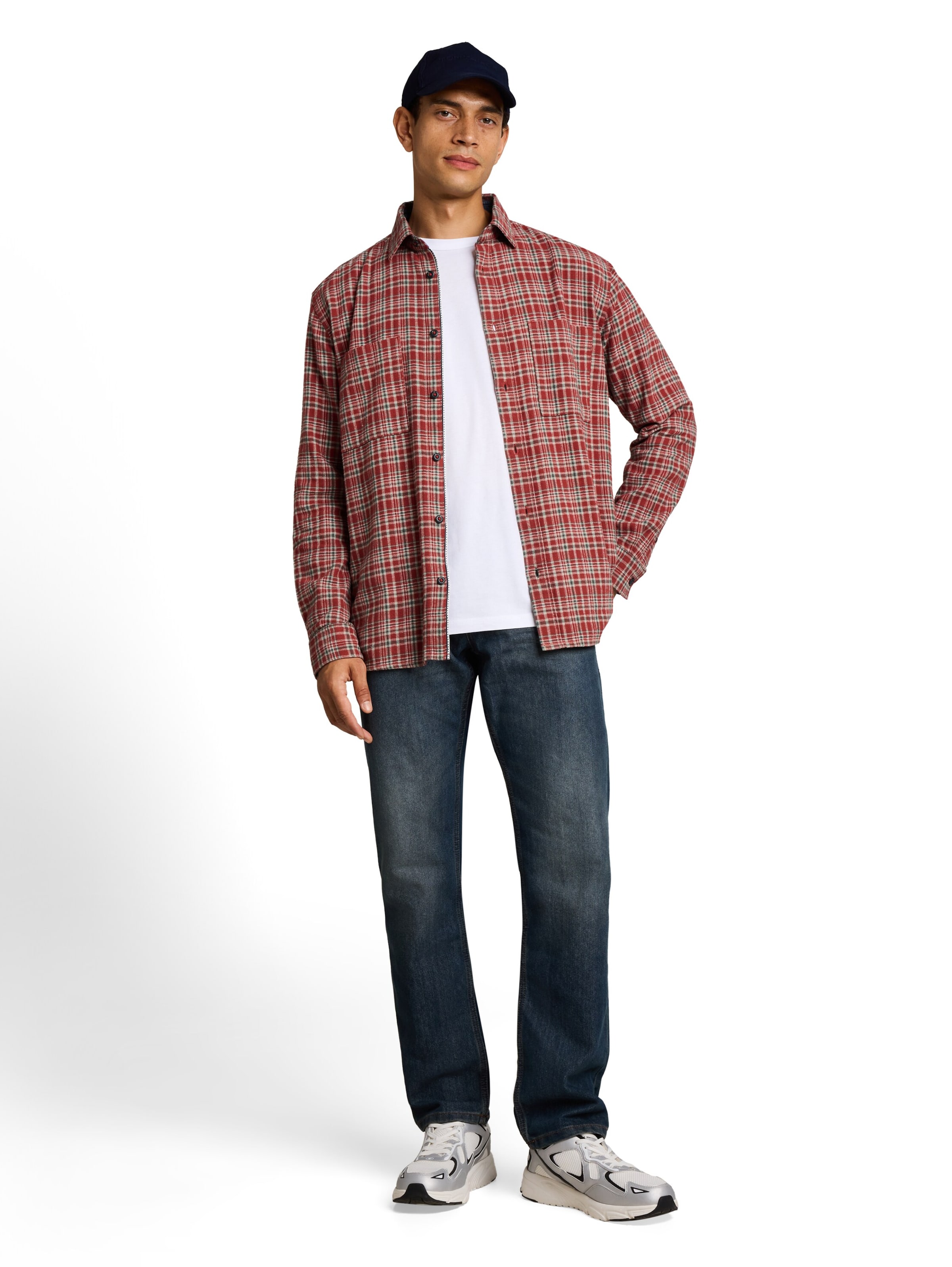 TOM TAILOR - Ajuste regular Camisa en rojo