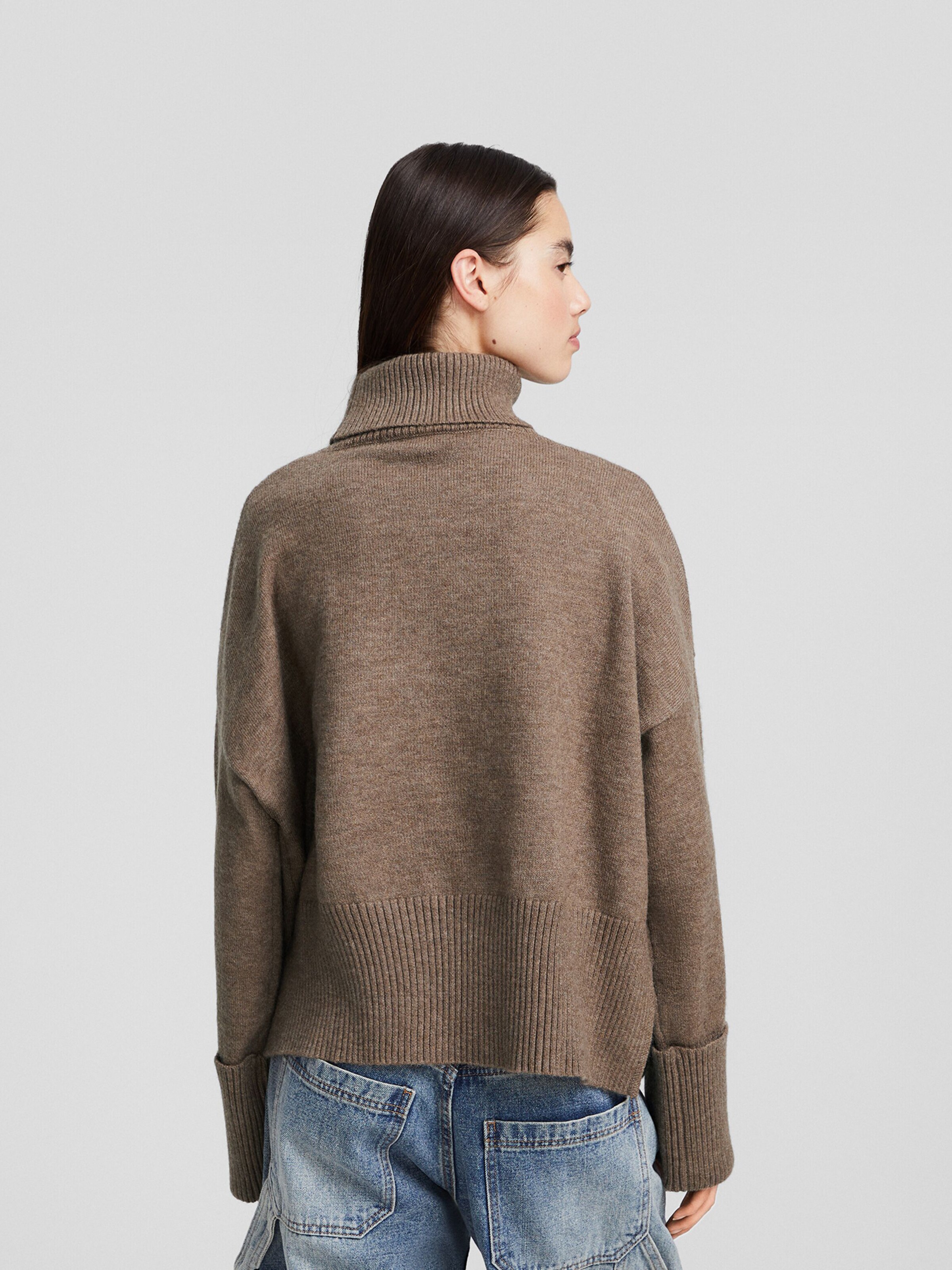 Pull over Bershka en Marron Chine ABOUT YOU