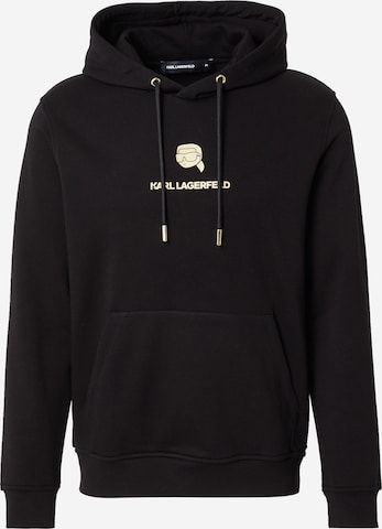 juoda Karl Lagerfeld Megztinis be užsegimo: priekis