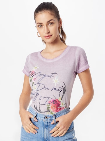 T-shirt 'Jutta' MARJO en violet : devant
