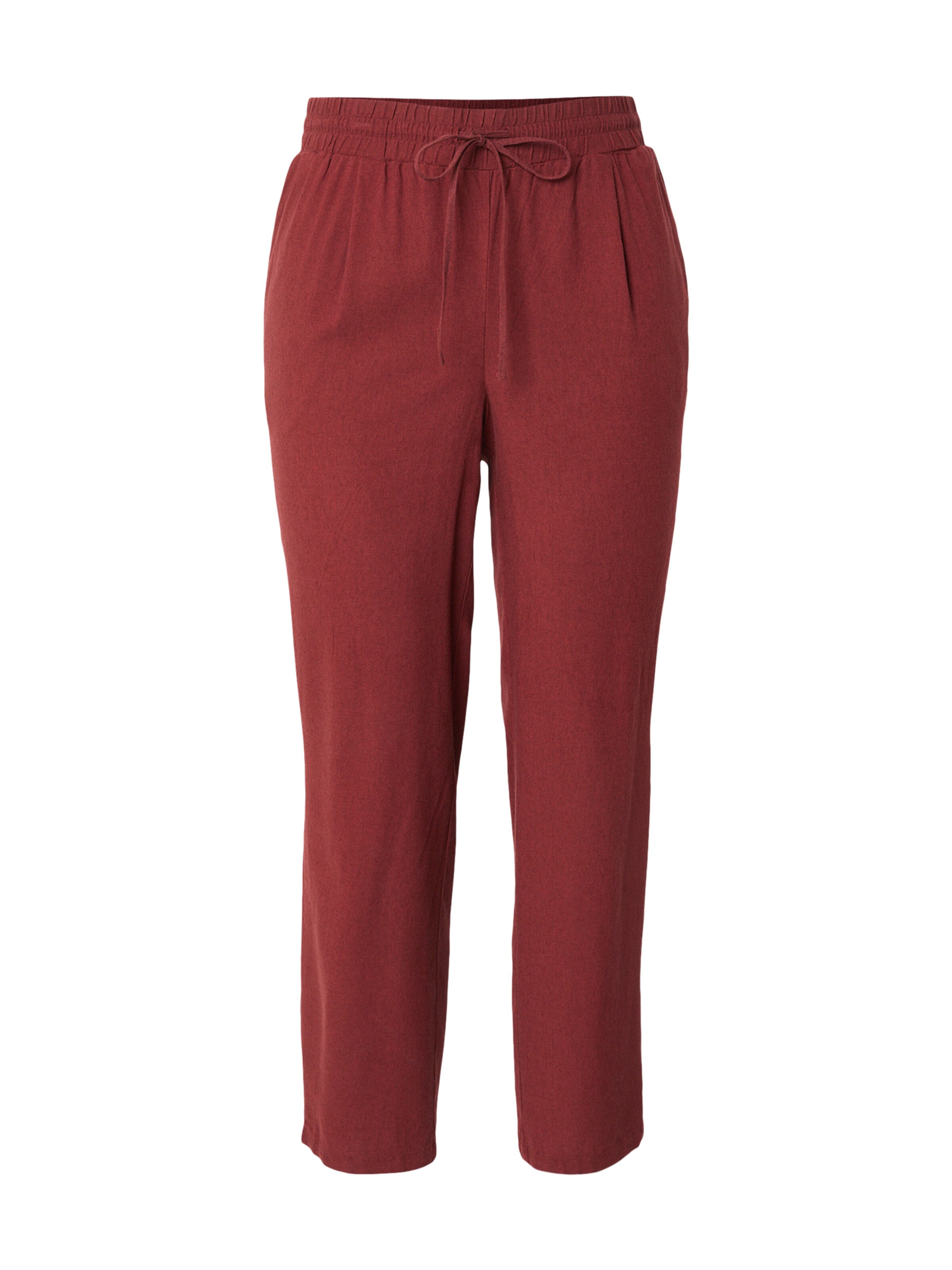 raudona Vero Moda Curve Standartinis Klostuotos kelnės 'VMJESMILO': priekis