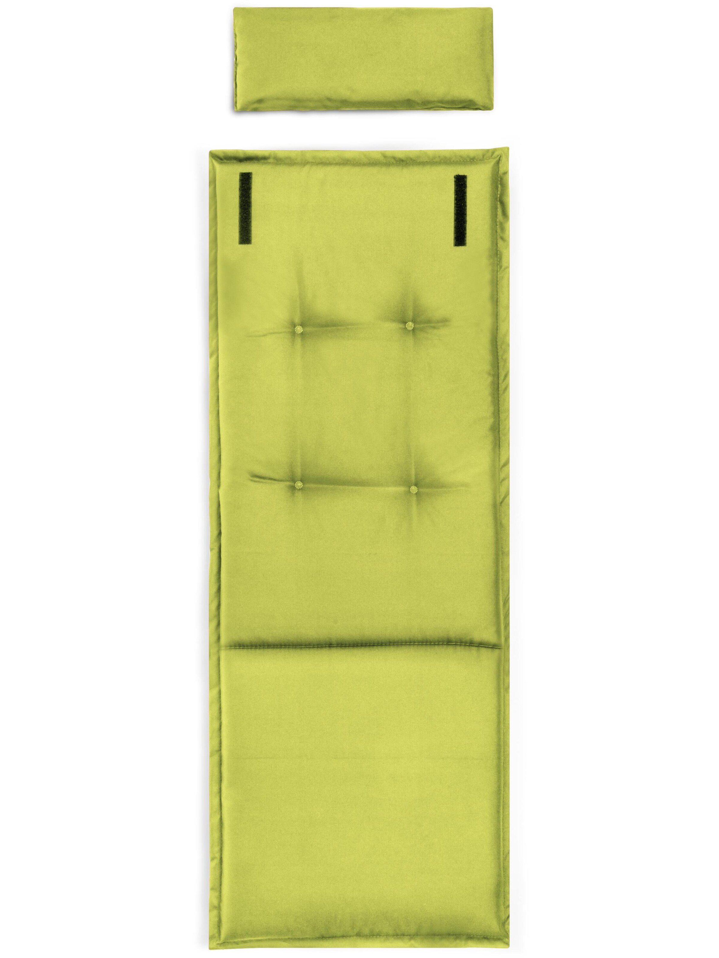 Aspero Stuhlauflage 'Palermo' in Grün: Vorderseite