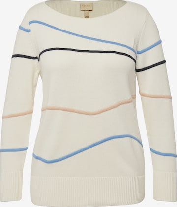 Ulla Popken Pullover in Weiß: Vorderseite