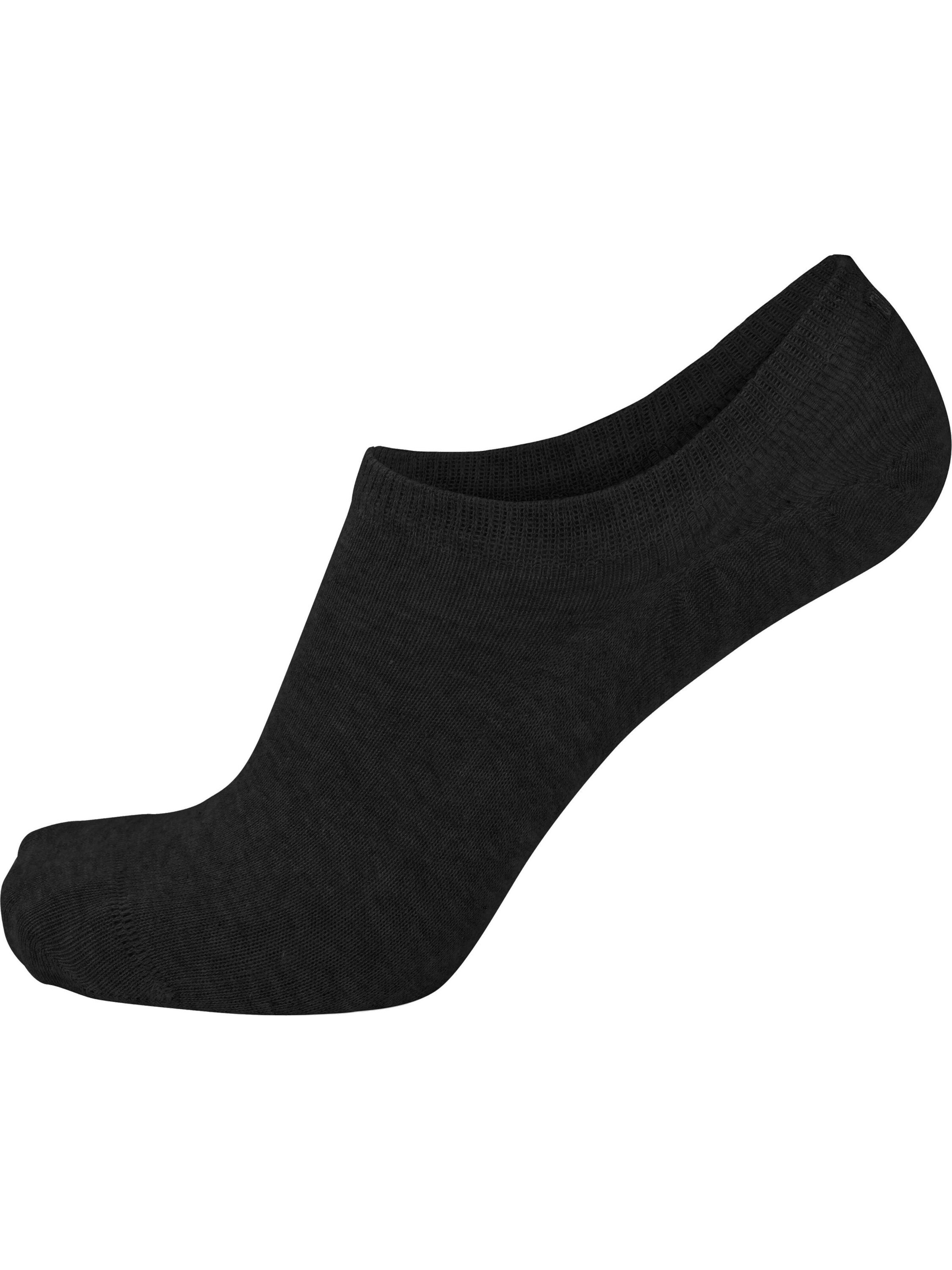 Circle Five Ankle socks in Black: front