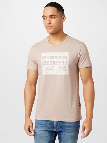 T-Shirt 'Bandana' G-Star RAW en violet : devant