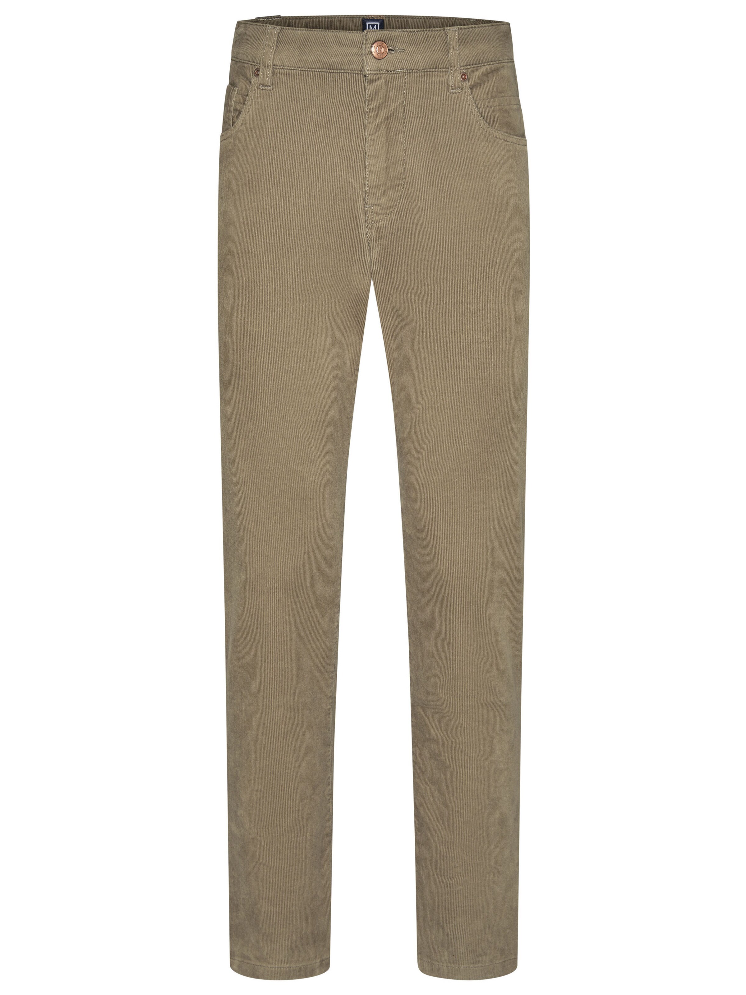 Coupe slim Pantalon MEYER en beige : devant