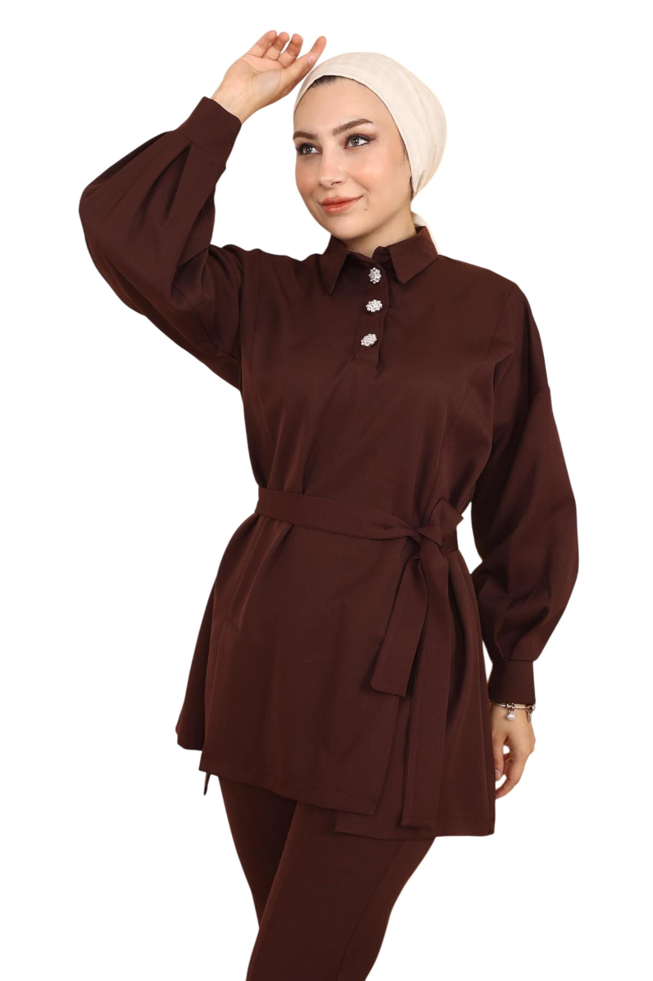 MODAMIHRAM Hosenanzug in Braun