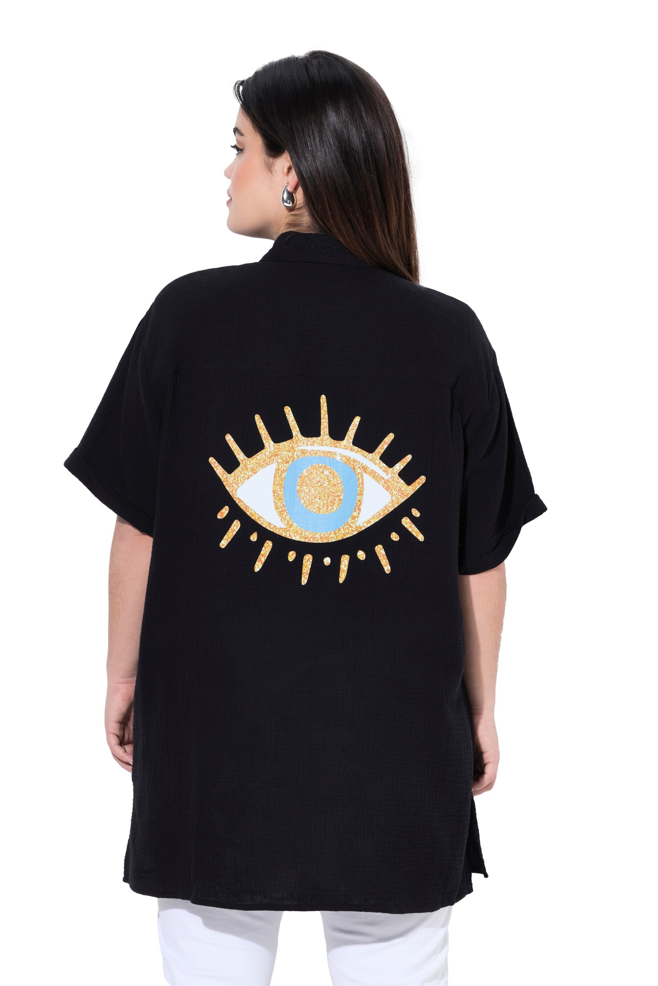 Angel of Style Blouse in Black: front