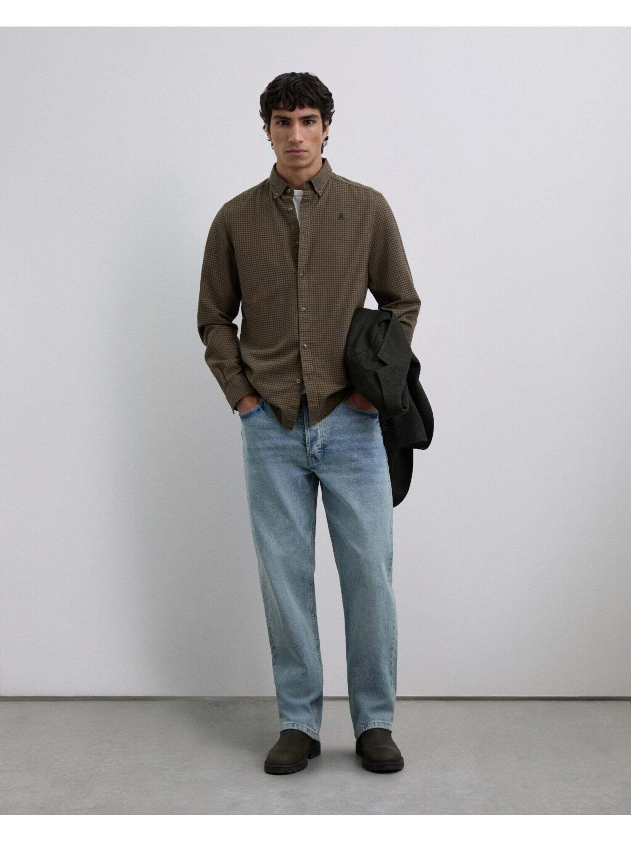 Scalpers Regular Fit Hemd in Braun