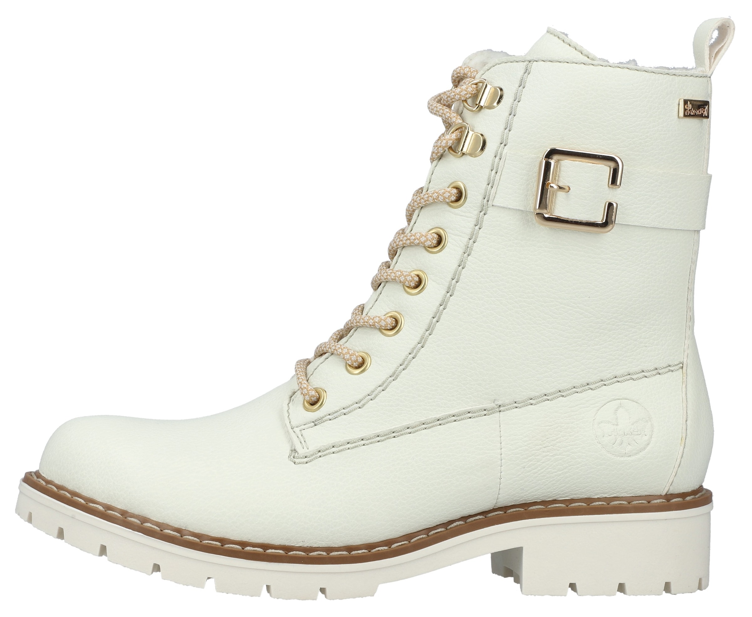 Bottines à lacets Rieker en blanc