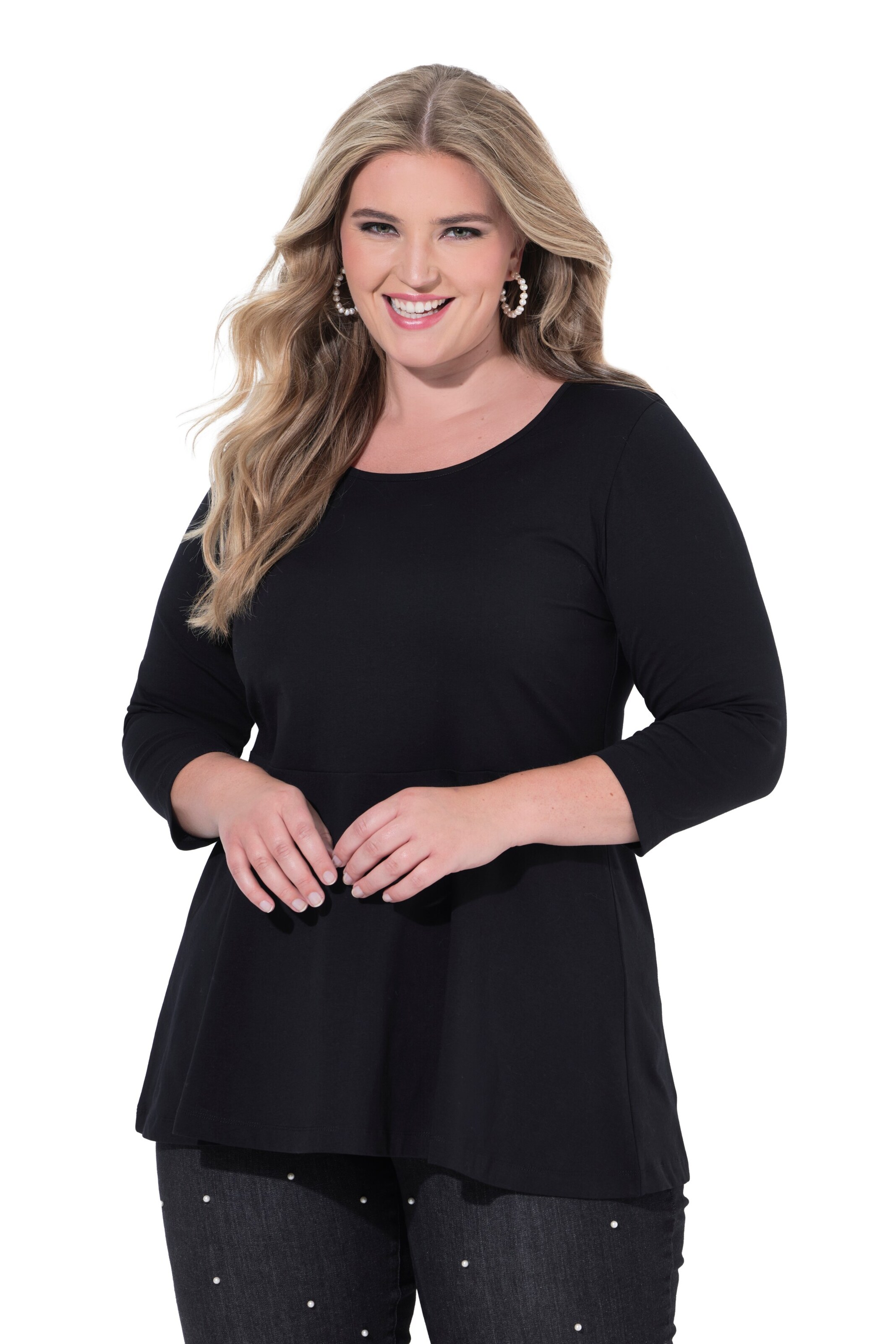 MIAMODA Shirt in Black: front