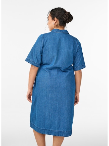 Zizzi Платье-рубашка 'JLullu' в Синий