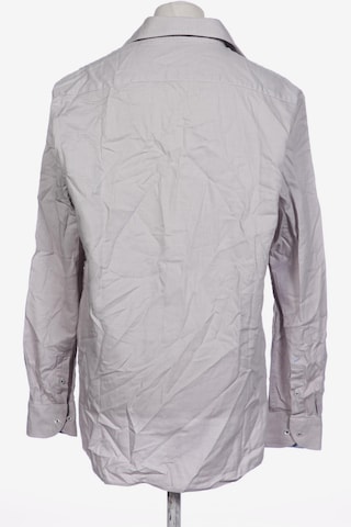 HECHTER PARIS Button Up Shirt in XL in Grey