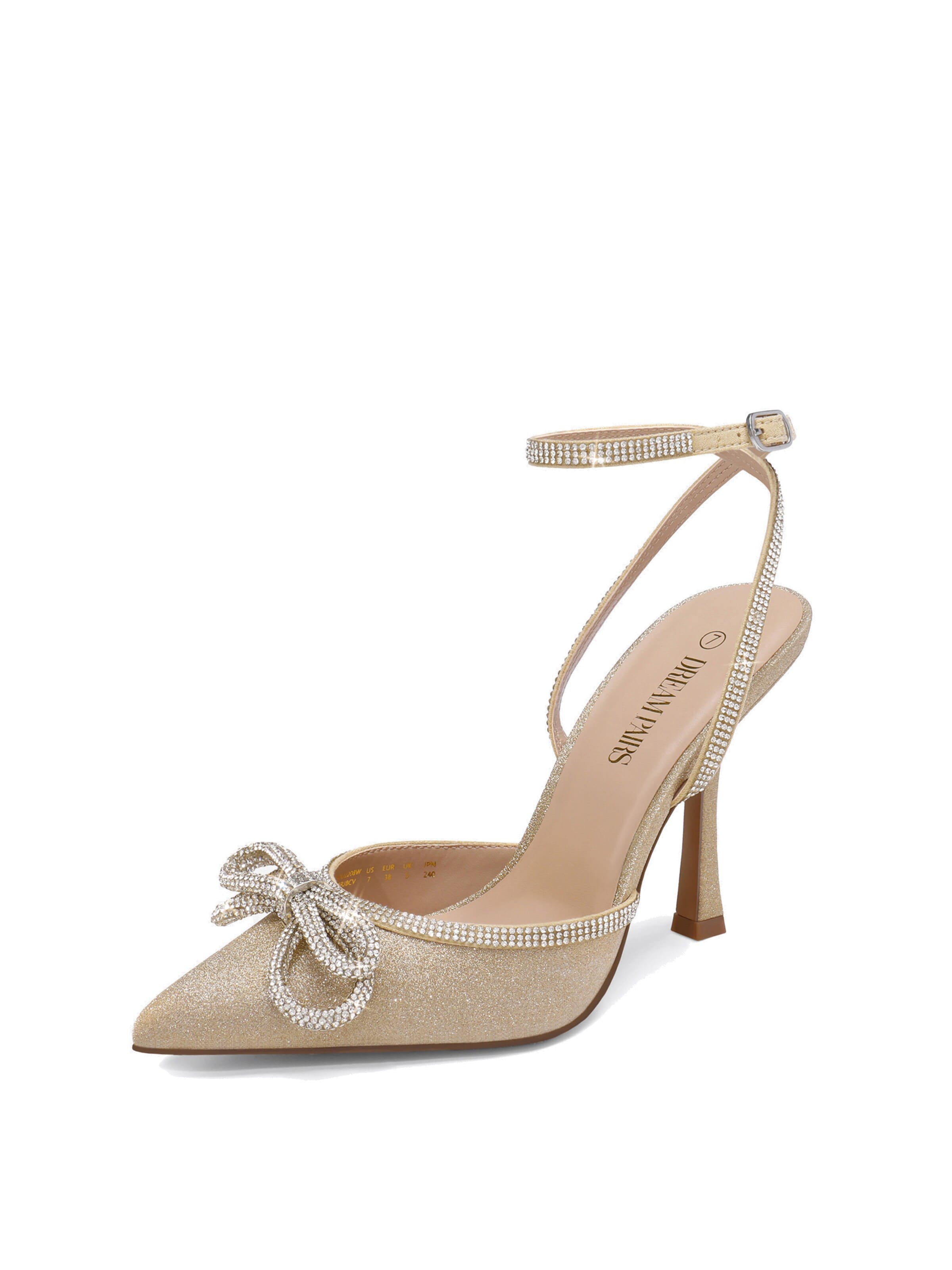 Décolleté 'DREAM PAIRS Damen Klassische Pumps mit Stiletto' di Dream Pairs in oro: frontale
