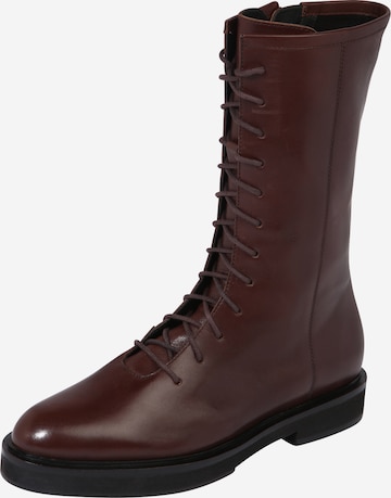 Karolina Kurkova Originals Lace-Up Ankle Boots 'Greta' in Brown: front