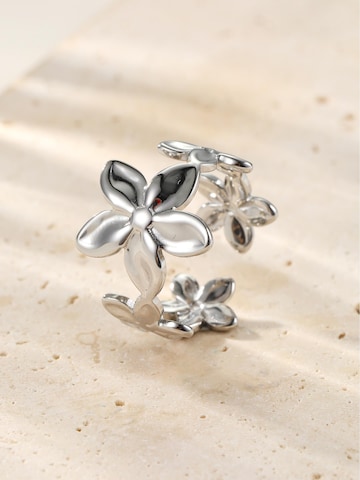 Hey Happiness - Anillo 'Bloom Flower' en plata