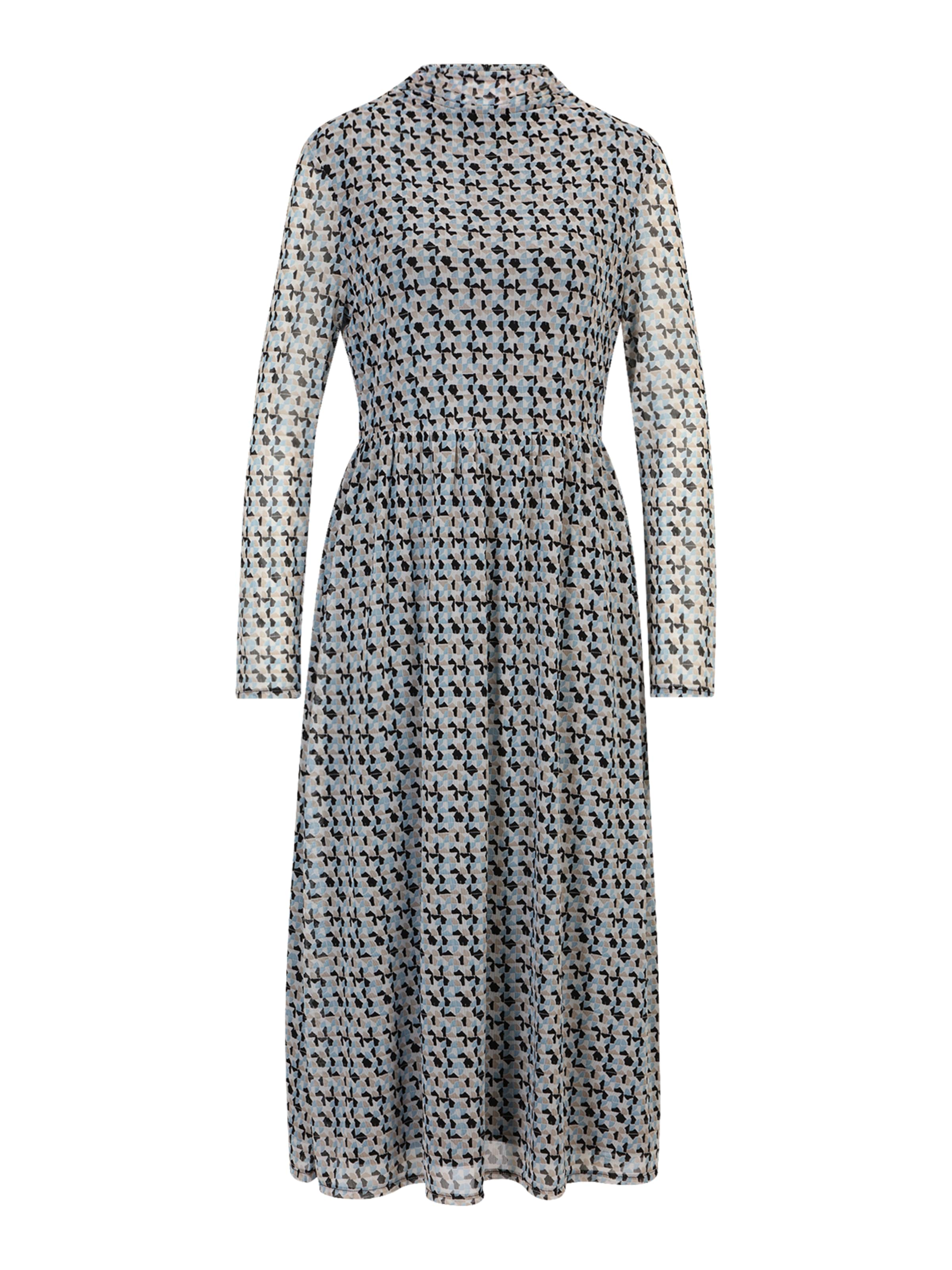 s.Oliver BLACK LABEL Jurk in de kleur Pastelblauw / Lichtblauw / Taupe / Zwart, Productweergave