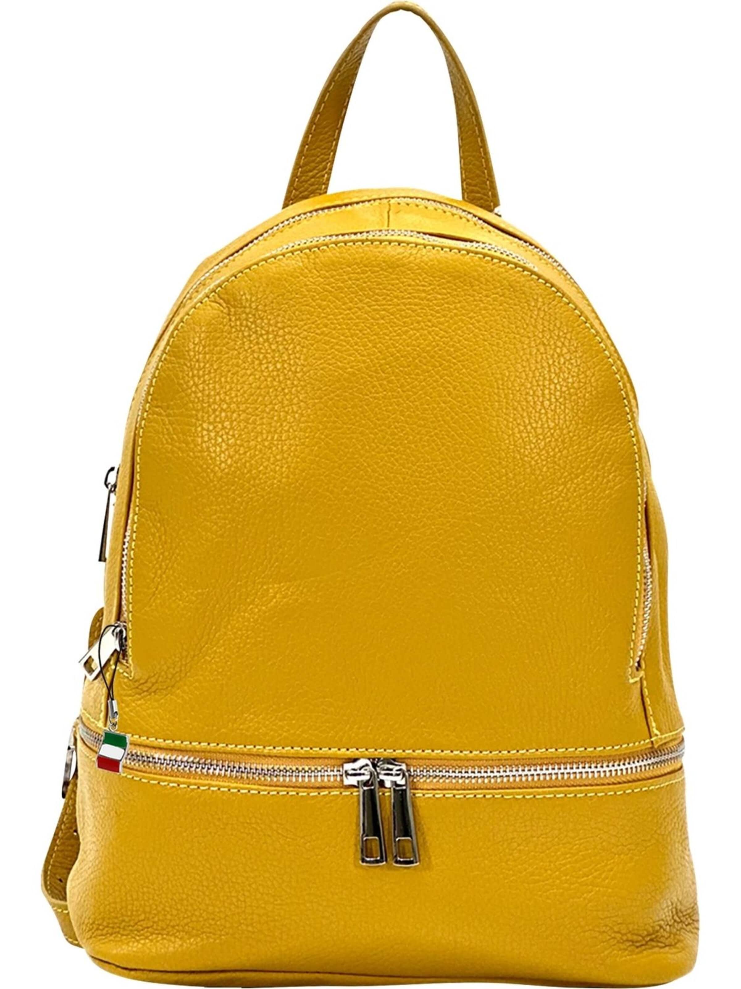 Florence Backpack in Yellow: front