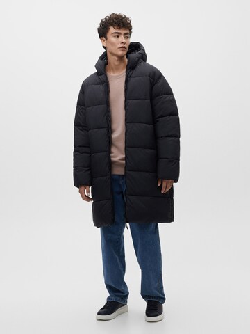 Pull&Bear Mantel in Schwarz: Vorderseite
