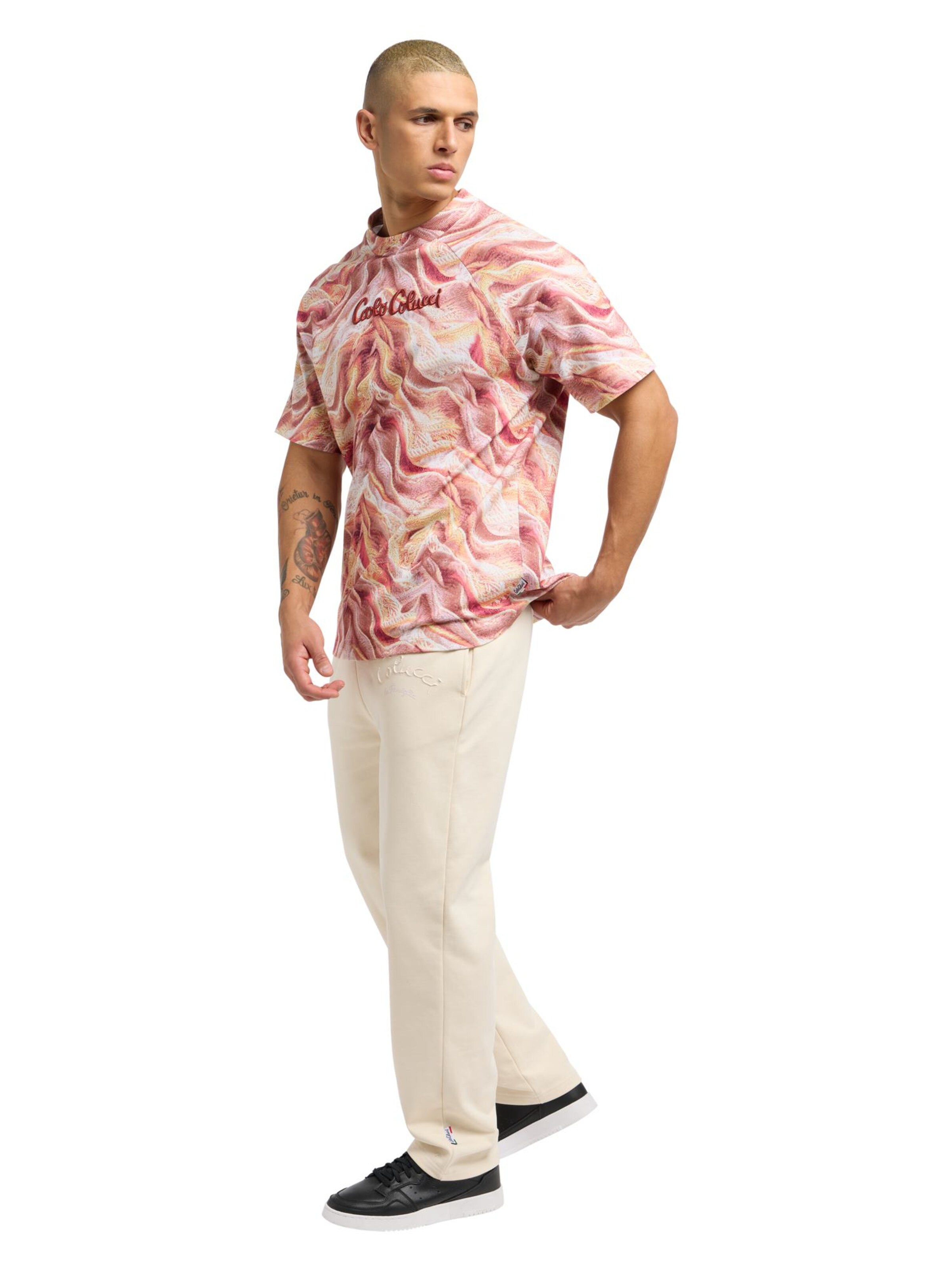 T-Shirt 'Dorn' Carlo Colucci en orange