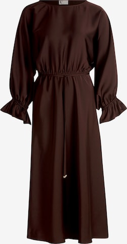 Robe Vera Mont en marron : devant