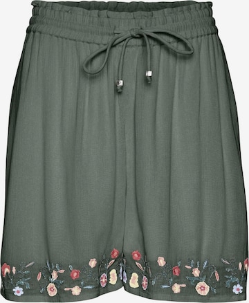 Vero Moda Curve Regular Broek 'Sina' in Groen: voorkant